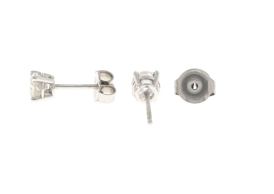 14kt White Gold Diamond Stud Earring Set